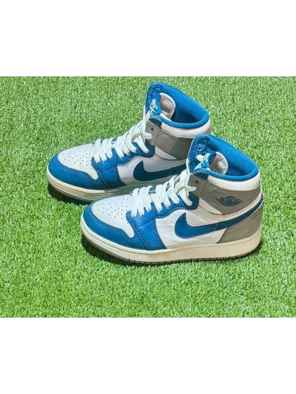 Air Jordan 1 Mid Blue Grey White – Youth Size 5Y – FD1437-410